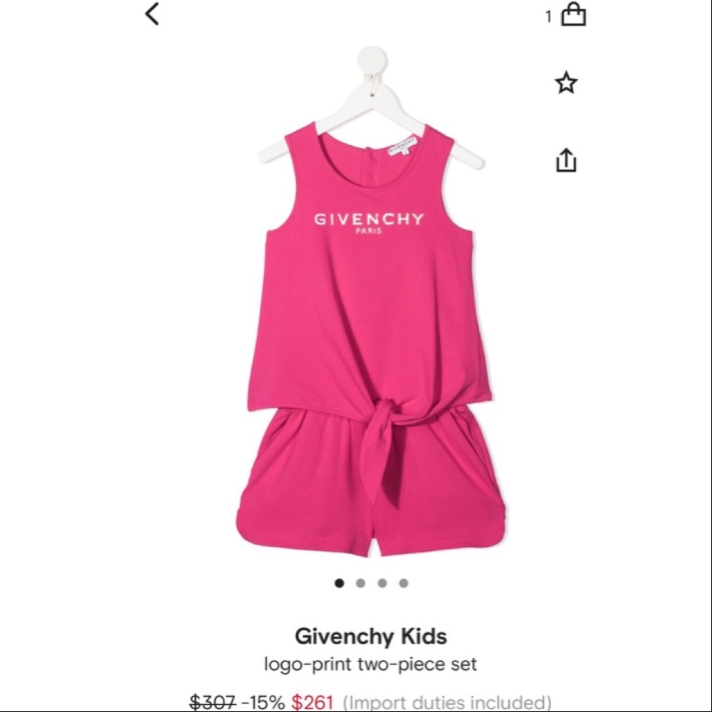 Givenchy kids two-piece set